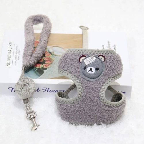 conjunto de arnés y correa para gato