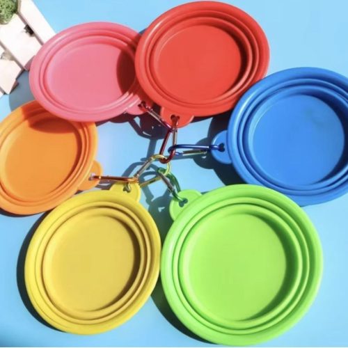 cuenco plegable portátil para mascota